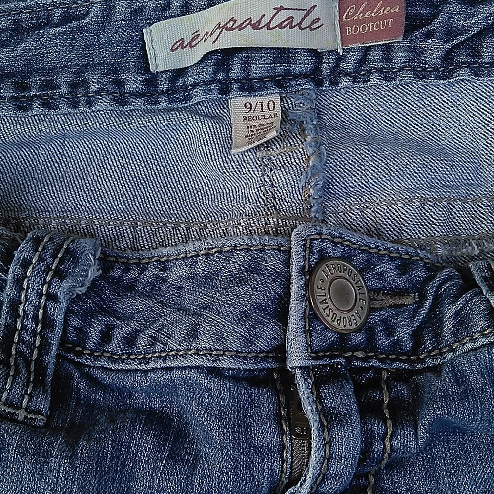 Aeropostale Chelsea Bootcut Jeans 9/10 Med Wash - Picture 6 of 8